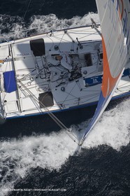 06-26-2007 - FIGARO II - THEOLIA - Skipper : Robert Nagy - Training off Marseille (south France) with strong wind conditions