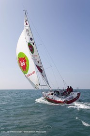 13 03 2010 - La Grande Motte   Port Camargue (FRA) - Groupe Bel - Entraînement Kito de Pavant   Sébastien Audigane en vue de la Transat AG2R 2010
