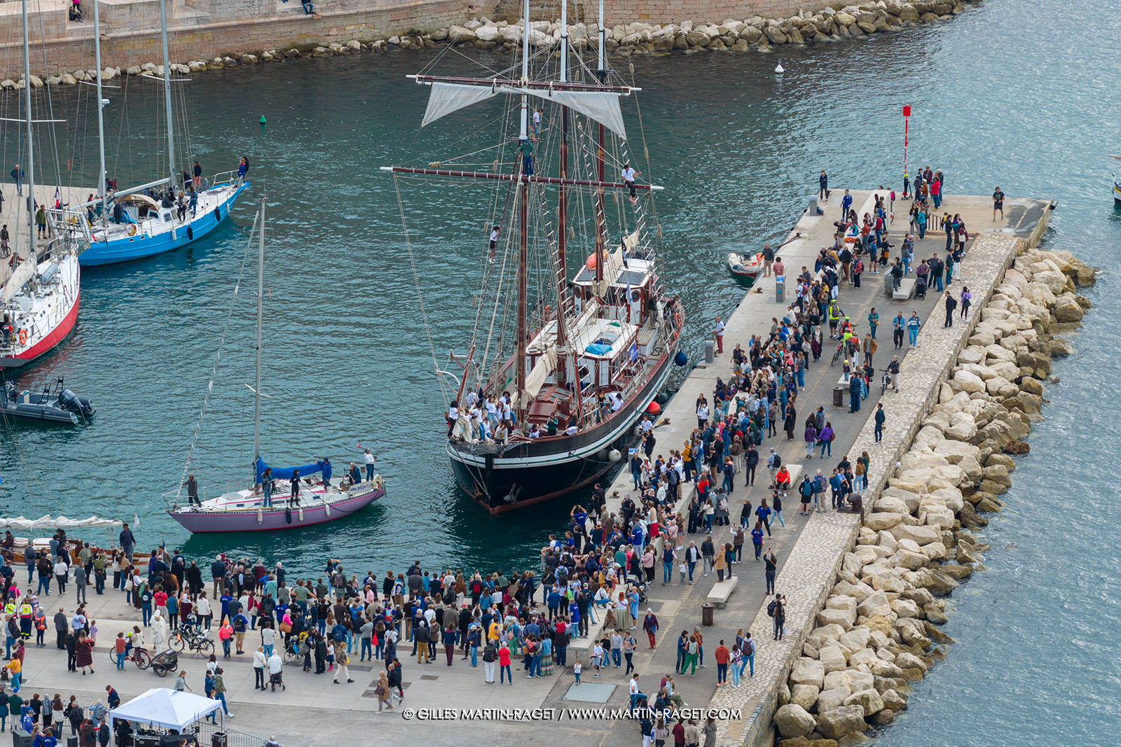 25 10 2025, Marseille (FRA), MED25 - Armada pour la Paix - Arrivée du Bel Espoir à Marseille