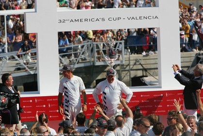 03 07 2007-Valencia (Spain)- 32nd America's Cup - Final Match - Day 8 - Alinghi vs Emirates Team New Zealand