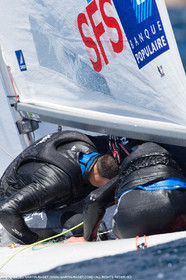 25 04 2016, Hyères (FRA,83), Jeux Olympiques Rio 2016, voile, 470, Sofian Bouvet   Jeremie Mion, SFS Voile