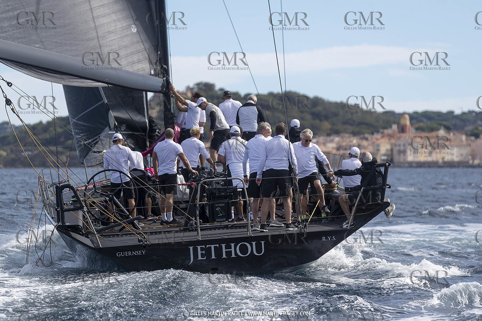 02 10 2022, Saint-Tropez (FRA,83), Voiles de Saint-Tropez 2022,  entraînement des maxis