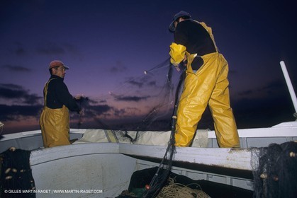 France, Provence, Pêche, barques, pointus, pêheurs, poissons