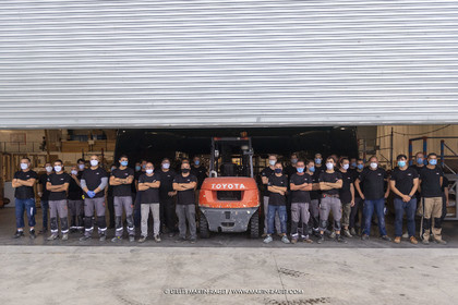 21 07 2020, La Grande Motte (FRA), Gunboat, Gunboat 68 SeaTilt out of the shed