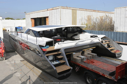 17 01 2018, La Grande Motte (FRA), Gunboat 68  1 launch