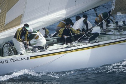 Sailing, Yacht Racing, America's Cup XVII, Fremantle (AUS,WA), 1987, Australia II