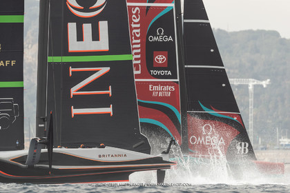 14 10 2024, Barcelona (ESP), Louis Vuitton 37th America's Cup, Final Match, Race Day 3, Raace 4