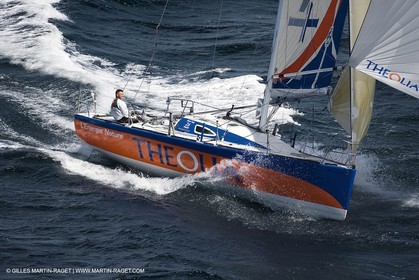 06-26-2007 - FIGARO II - THEOLIA - Skipper : Robert Nagy - Training off Marseille (south France) with strong wind conditions
