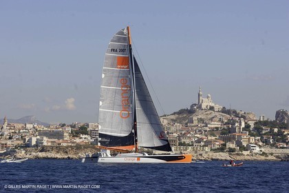 Orange II-Record Mediterranée 2004-Arrivée à Marseille