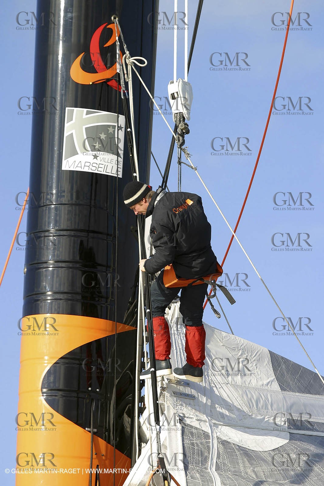 Vannes - Multiplast Boatyard - Orange II 1st sea trial