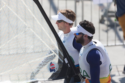 16 08 2016, Rio de Janeiro (BRA), 2016 Olympic Games, Sailing, 49er, Julien d'Ortoli, Noe Delpech