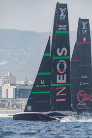 24 08 2024, Barcelona (ESP), Louis Vuitton 37th America's Cup, Louis Vuitton Prelilinary Regatta, Race Day 3