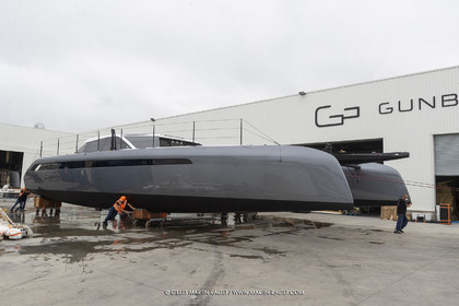 21 07 2020, La Grande Motte (FRA), Gunboat, Gunboat 68 SeaTilt out of the shed