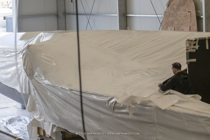 15 02 2022, La Grande Motte (FRA), Gunboat 80  1 hulls delivery