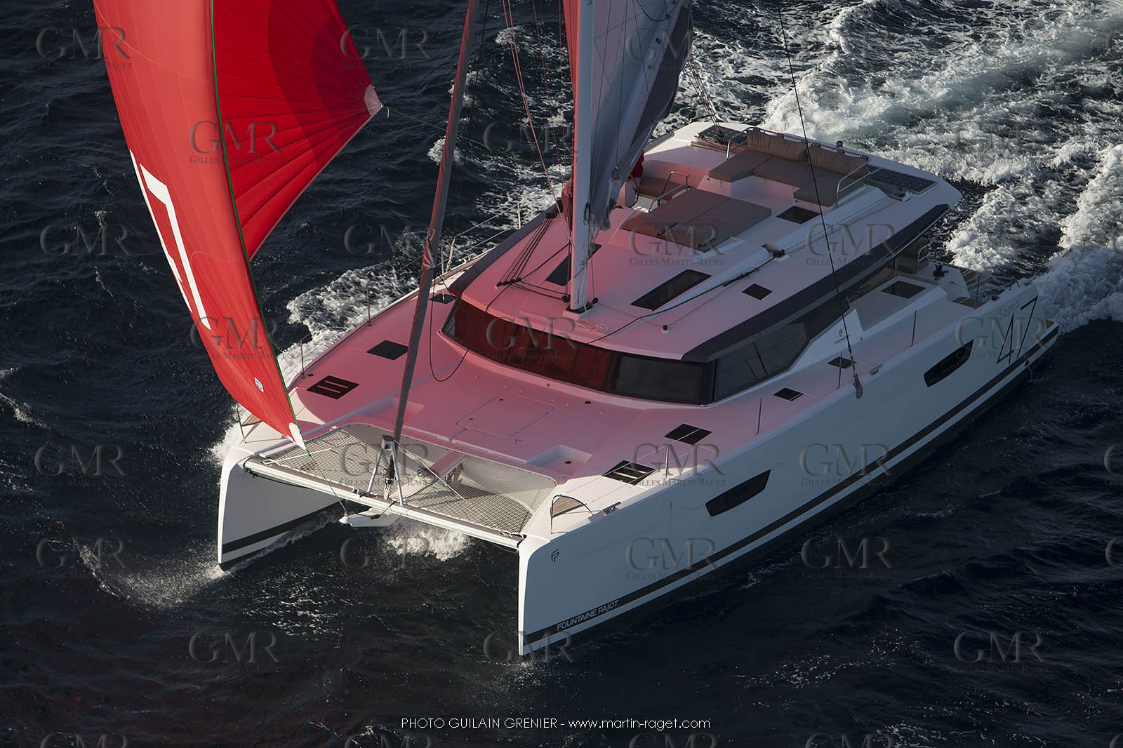 Saona 47 - Fountaine Pajot - shooting helico - 7 6 2017 - Photo Guilain Grenier