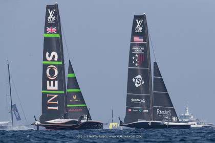 22 08 2024, Barcelona (ESP), Louis Vuitton 37th America's Cup, Louis Vuitton Preliminary Regatta, Race Day 1