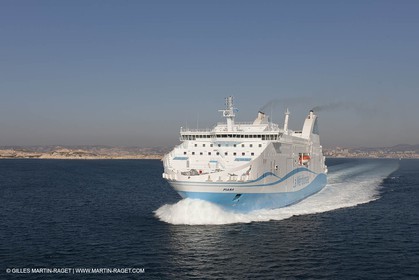 14 01 2012 - Marseille (FRA,13) - La Meridionale shipping company - the Piana off Marseille and the Calanques