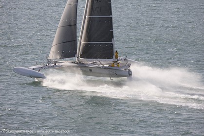 03 10 2008 - Fos   mer (FRA, 13) - L'Hydroptère - Tentative de record de vitesse