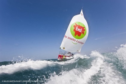 13 03 2010 -  La Grande Motte   Port Camargue (FRA) - Groupe Bel - Kito de Pavant   Sebastien Audigane training for Transat AG2R