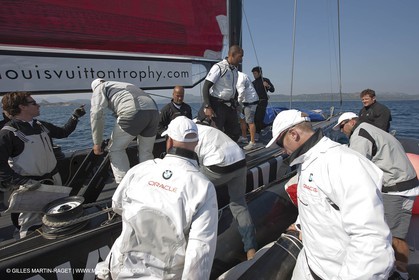 19 05 2010 - La Maddalena (ITA, Sardinia) Louis Vuitton Trophy - BMW ORACLE Racing - Training