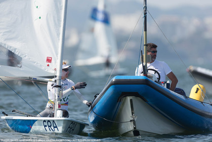 16 08 2016, Rio de Janeiro (BRA), 2016 Olympic Games, Sailing, Laser Medal Race, JB Bernaz, Pascal Rambeau