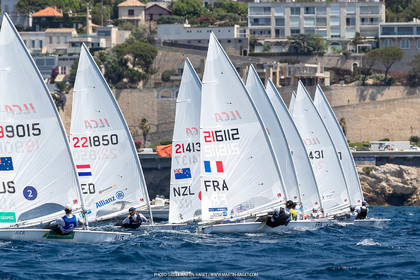 15 07 2023, Marseille (FRA), Paris 2024 Olympic Games Sailing Test Event, Day 6, Ilca 7 Medal race