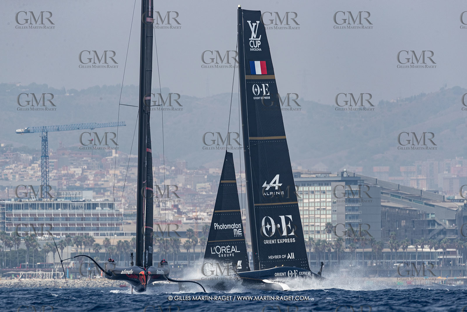 22 08 2024, Barcelona (ESP), Louis Vuitton 37th America's Cup, Louis Vuitton Preliminary Regatta, Race Day 1