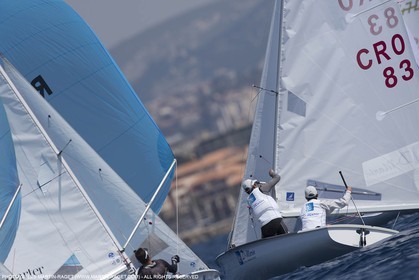 10 04 2015, Marseille (FRA), Yachting Club de la Pointe Rouge - Coupe Internationale de Printemps des 470, Day 3