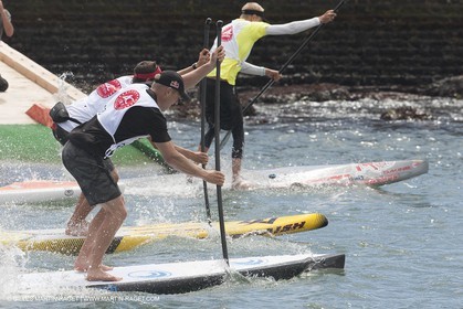 01 09 2013 - San Francisco (USA,CA) - 34th America's Cup - AC Village at Marina Green, AC Open, Stand Up Paddle; Jimmy Spithill