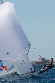 25 04 2016, Hyères (FRA,83), Jeux Olympiques Rio 2016, voile, 470, Sofian Bouvet   Jeremie Mion, SFS Voile