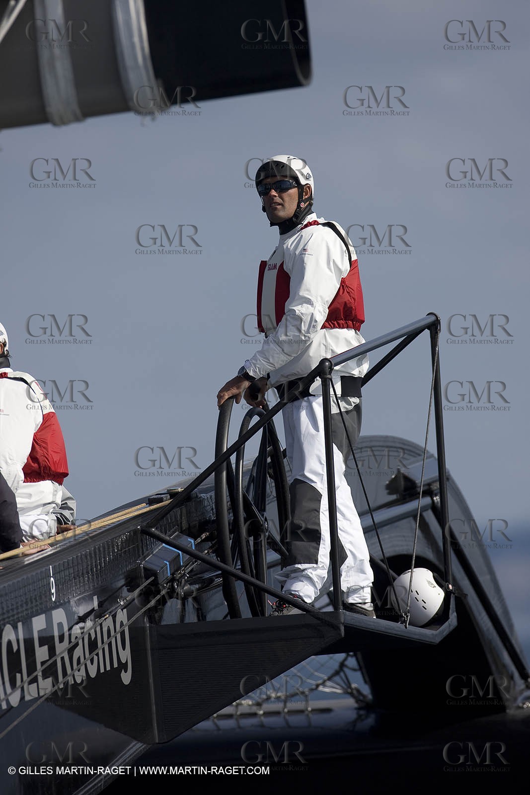 02 09 2008 - Anacortes (WA, USA) - America's Cup - BMW ORACLE Racing - 90 ft trimaran first sea trials