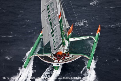 05 14 09 - Marseilles - Mediterranean Record - Groupama 3 - Franck Cammas - G Class - Start from Marseilles to Carthage (Tunisia)