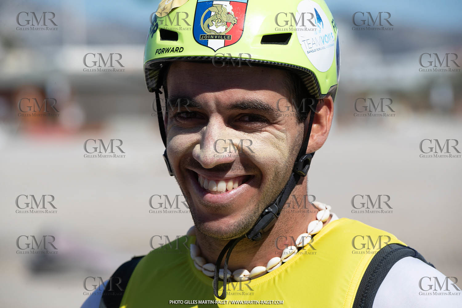14 07 2023, Marseille (FRA), Paris 2024 Olympic Games Sailing Test Event, Day 6, Kite Medal races, winner Alex Mazella