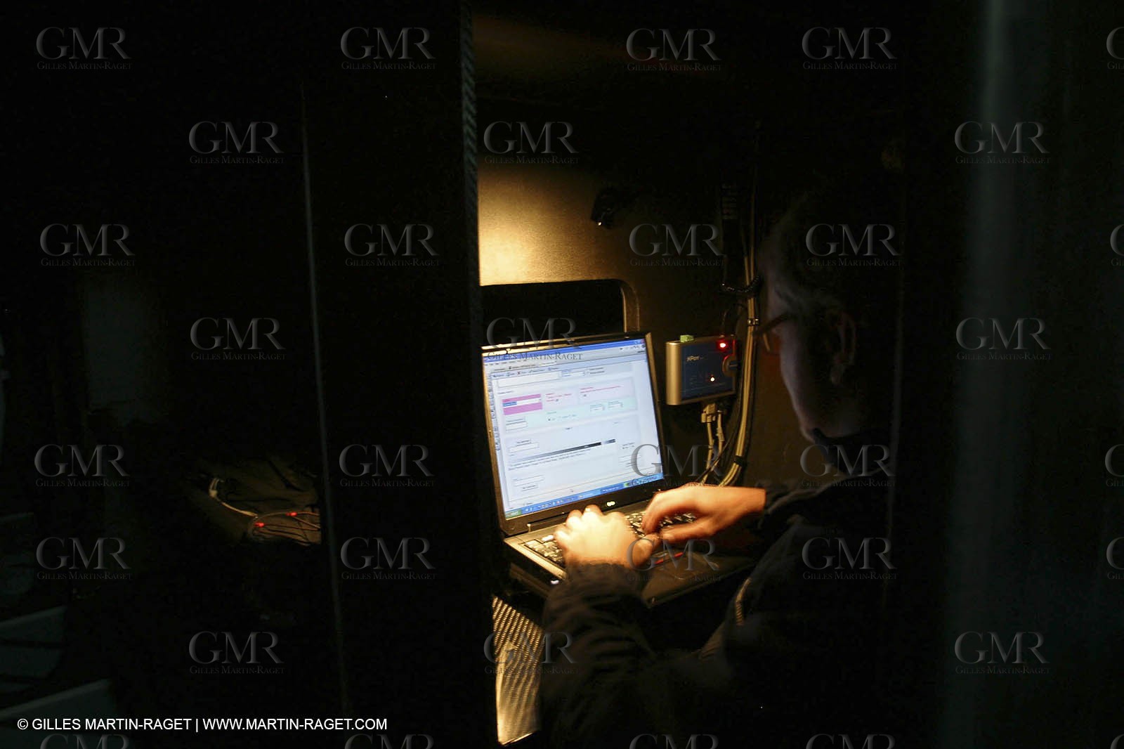 Lorient -Orange II - First sea trials - onboard - at night