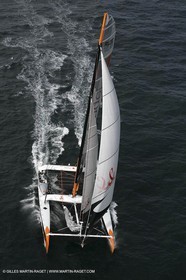2004 Atlantic record attempt - Orange II at Land's End