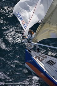 06-26-2007 - FIGARO II - THEOLIA - Skipper : Robert Nagy - Training off Marseille (south France) with strong wind conditions