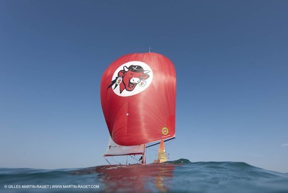 13 03 2010 - La Grande Motte   Port Camargue (FRA) - Groupe Bel - Entraînement Kito de Pavant   Sébastien Audigane en vue de la Transat AG2R 2010