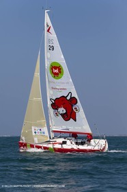 13 03 2010 -  La Grande Motte   Port Camargue (FRA) - Groupe Bel - Kito de Pavant   Sebastien Audigane training for Transat AG2R