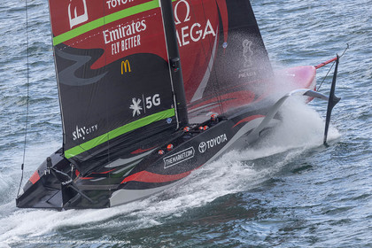 10 12 2020 - Auckland (NZL) - 36th America's Cup - Practice Sessions - Day 2 - Emirates Team New Zealand