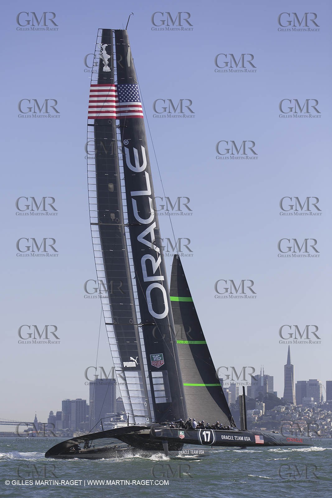 01 10 2012, San Francisco (USA,CA), 34th America's Cup, ORACLE Team USA AC72 training