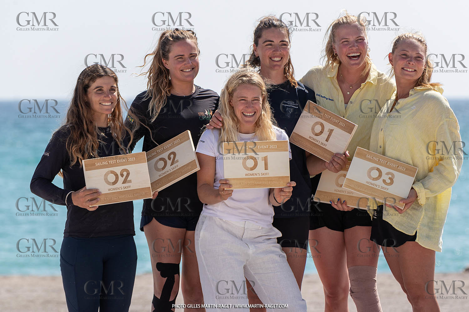 16 07 2023, Marseille, (FRA), Paris 2024 Olympic Games 2024 Sailing Test Event, Day 8, Medal race 49er FX