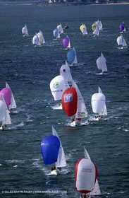 Bateaux de course en flotte