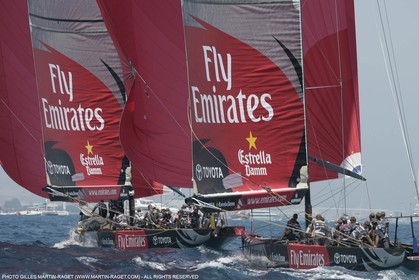 29 06 2007-Valencia (Spain)- 32nd America's Cup - Final Match - Day 5 - Alinghi vs Emirates Team New Zealand