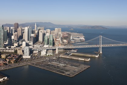 05 01 2011 - San Francisco (USA, CA) - 34th America's Cup - San Francisco waterfront  - Piers 26 (closest to bridge), Piers28, Piers 30-32