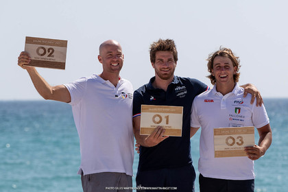16 07 2023, Marseille, (FRA), Paris 2024 Olympic Games 2024 Sailing Test Event, Day 8, Medal race, IQFoil Men