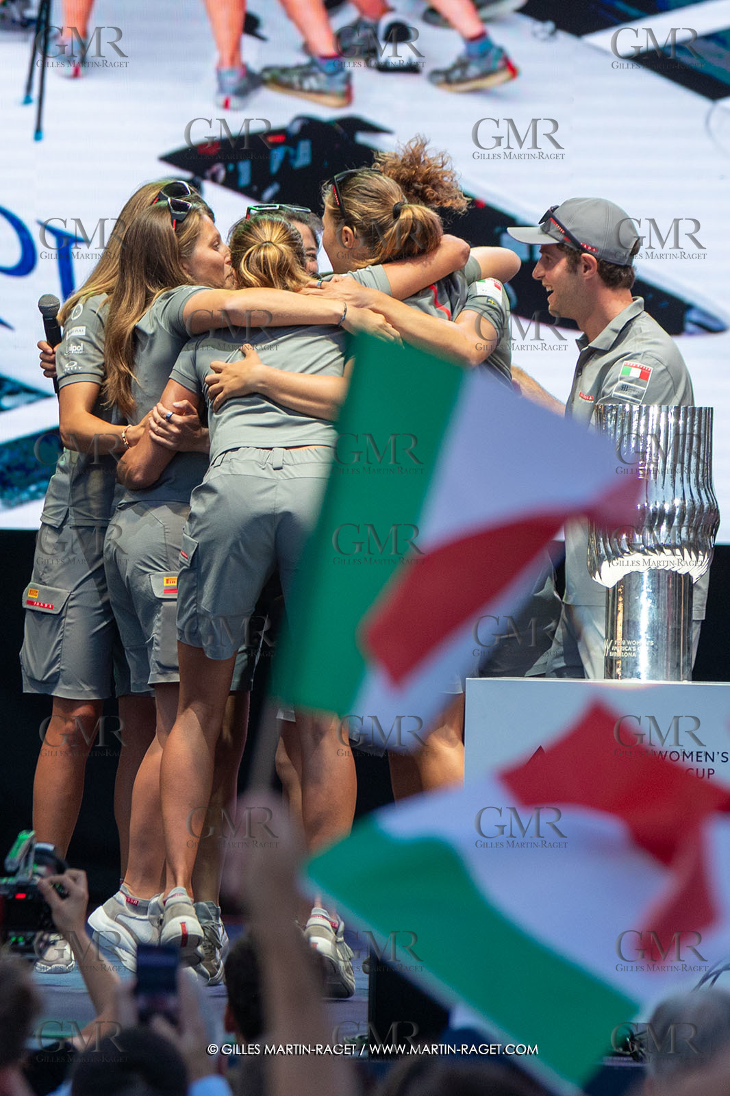 13 10 2024, Barcelona (ESP), Louis Vuitton 37th America's Cup, Final Match, Race Day 2, Puig Women America's Cup Prizegving