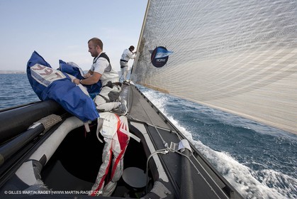 19 05 2010 - La Maddalena (ITA, Sardinia) Louis Vuitton Trophy - BMW ORACLE Racing - Training