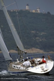 Crusing monohull sailing