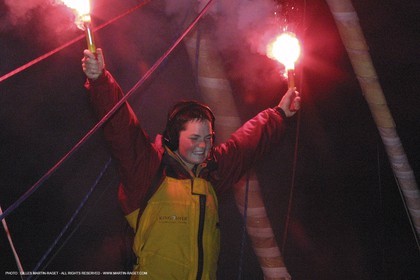 Vendée Globe 2000 - Ellen MacArthur - Deuxième - Arrvivée