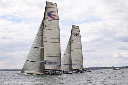 02 08 2010 - Cowes (UK, IOW) - The 1851 Cup -  BMW ORACLE Racing - Training Day.